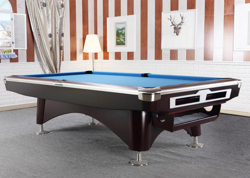 Free Shipping Beautiful Design Billiard Pool Table 9ft With Ball Return ...