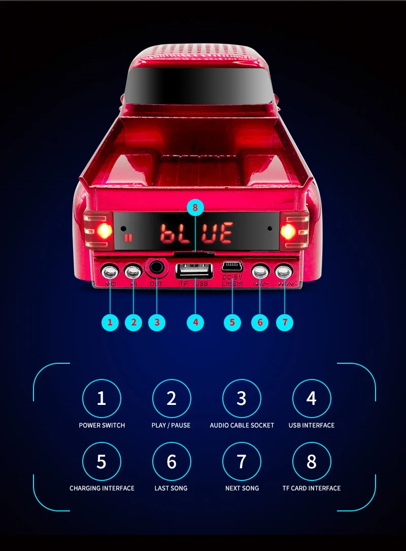 Wholesale Car Model Speakers Ws538bt Bluetooth Wireless Car Truck