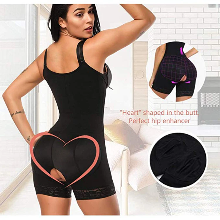 

New Fashion Pretty Look And Material High Waist Abdominal Tummy Control Lace Body Shaper Shapewear, Black nude body shaper for women