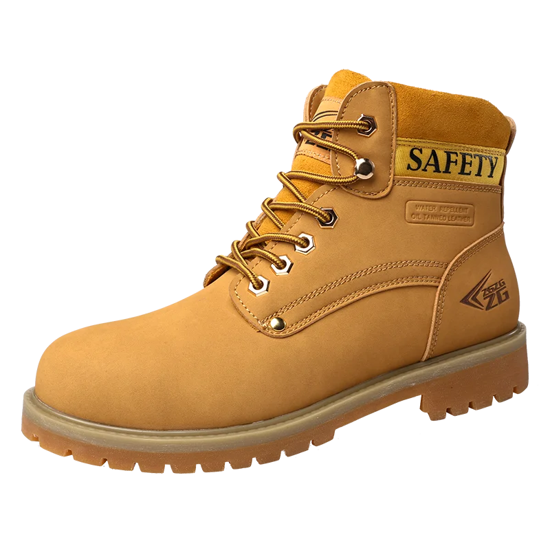ZG8813 Low Cut Winter Sport Safety Boot Genuine Leather Soft Bottom Anti-Puncture Anti-Scratch Special Winter Sport Safety Shoes