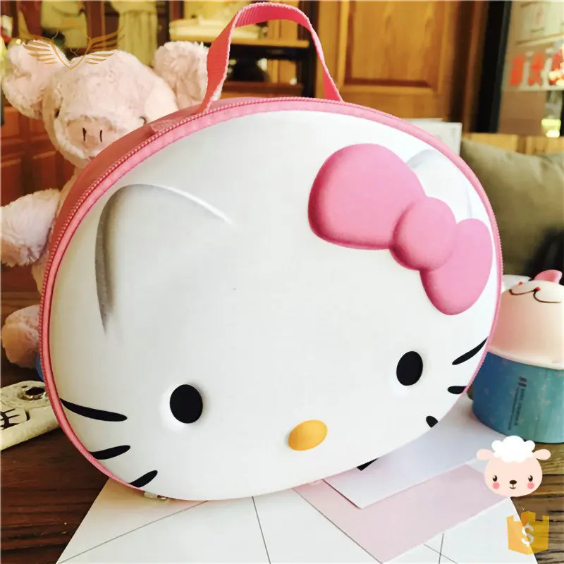 

3D PU bag Hello Kitty makeup bag and Doraemon cosmetic bag for sale, 4 colors