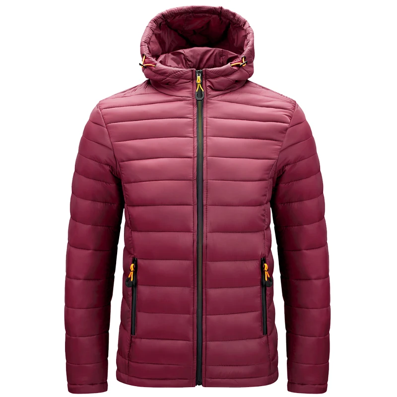 

Wholesale Fashion Zipper Windproof Coat Men's With Hood Winter Jacket