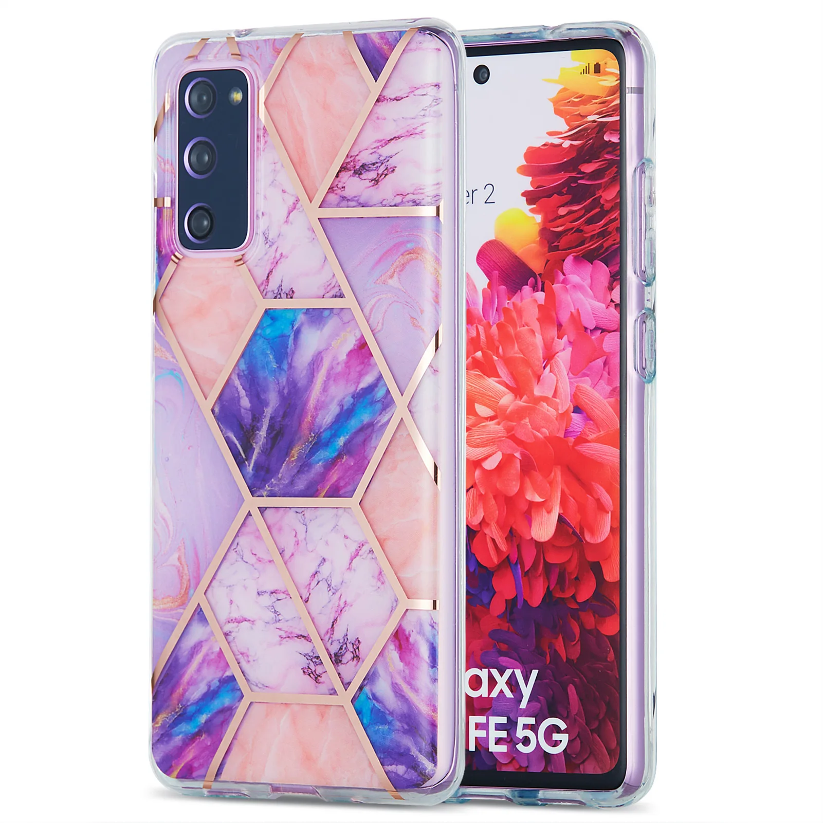

IMD Plating Stitching Marble Case For S30 S20 FE S10 S9 S8 Plus Lite A51 A71 A50 A70 Note 20 Ultra 8 9 10 Pro A31 A21S