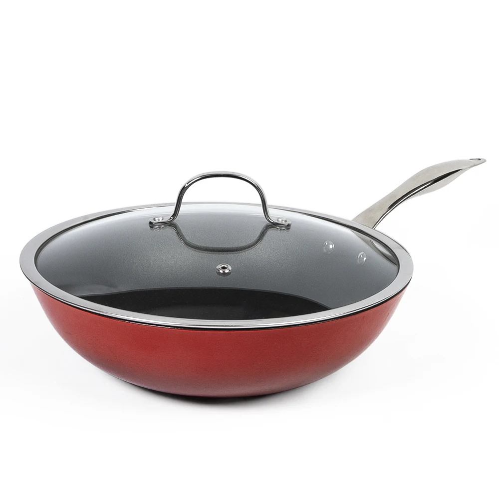 

Chinese cookware non-stick wok for home and restaurant