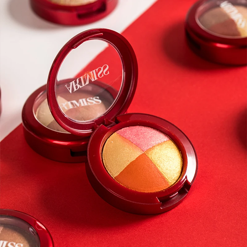 

New Four-Color Waterproof Vegan Diy Pigmented Private Label Eyeshadow Palettes