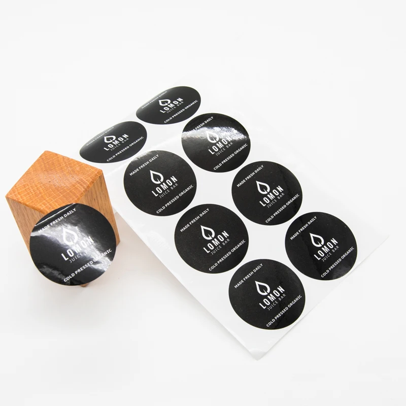
Manufacturer custom adhesive waterproof logo sticker printed label stickers 