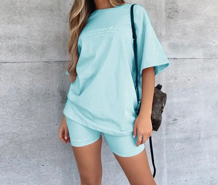 

women designer clothes 2021 trending famous brands summer clothing two piece short pants set for women