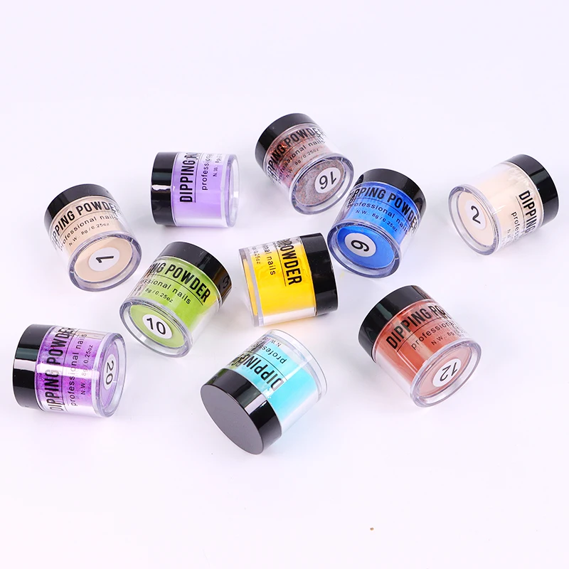 

Best Price Wholesale High Quality Best 10 g Nail Art Label in Bulk Nails System Dipping Nail Acrylic Powder, Color can be customized