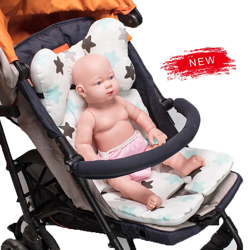 

Wholesale Hot Soft Adjustable Comfortable Baby carriage cushion Baby Pram Liner, Same as picture