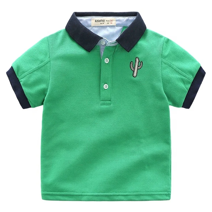 

Crop Top Designer Children Bulk Boys and Girls Wholesale Knitted Kids Custom Embroidery Polo Shirt