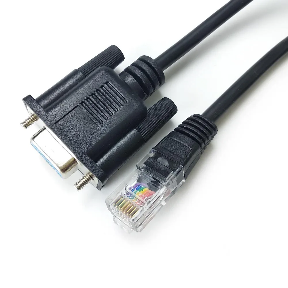 

Routers rs232 console kable RJ-45 to DB-9 computer adapter cable 6ft firmware configuration cable