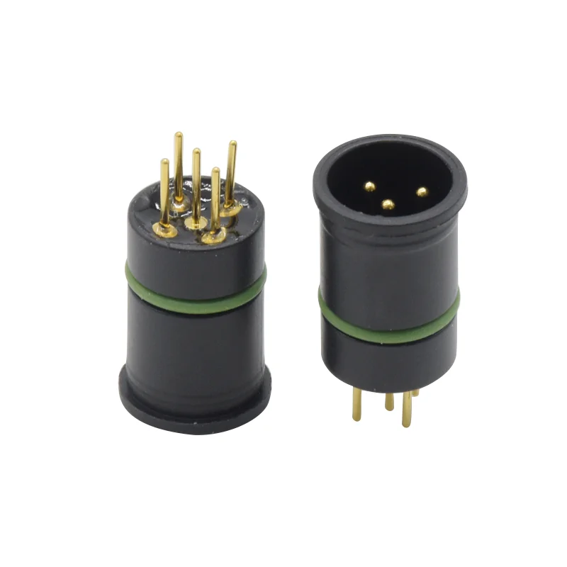 

M12 Circular Connector A -Code Male receptacle unshielded Sensors THT IP67 M12 5 Pin Connector