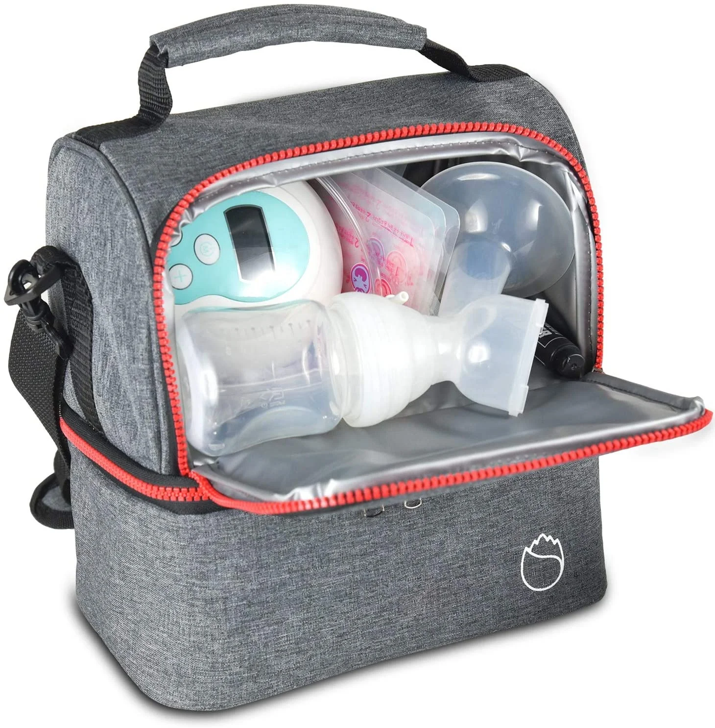 

9 Liter Double Layer Insulated Cooler Bag Lunch Box and Food Delivery Bag Ideal for traveling and camping, Customized color