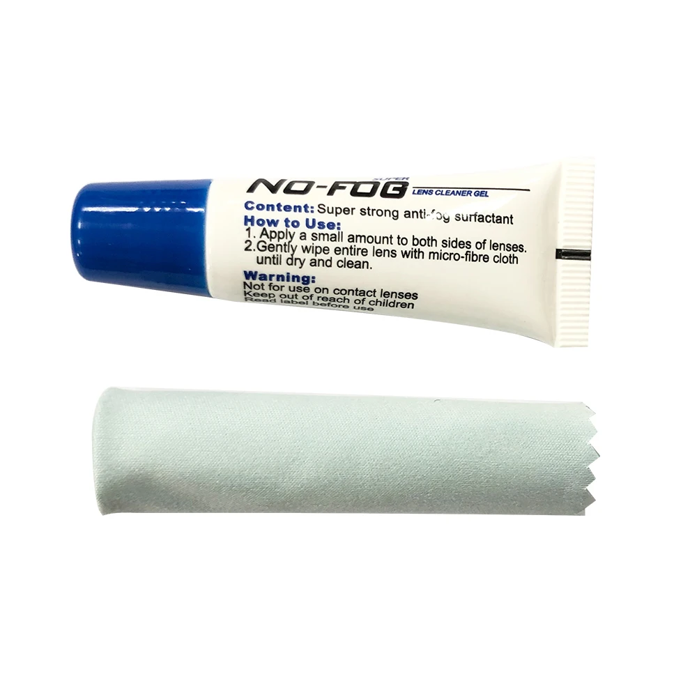 

Factory Price Custom Logo Anti Fog Kit Cleaning Cloth and Glasses Lens Anti-fog Spray Set Eyeglasses Anti Fog Gel, White and blue