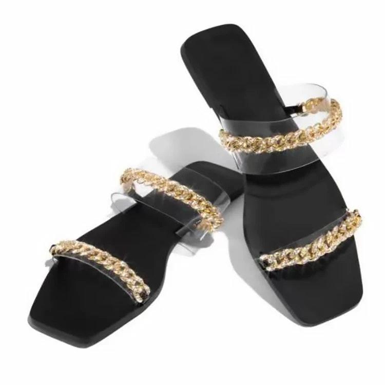 

Whloesale designer rhinestone luxury spring summer beach flat home slipper famous brands women's sandals, Picture shows