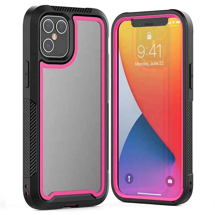 

Double Color 360 Degree Full Body Cover Rugged Bumper Case Dual Layer Protection Case For iPhone