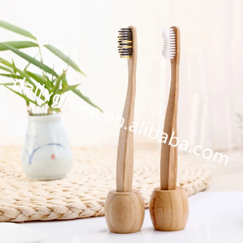 

Biodegradable Natural BPA Free Bamboo Toothbrush with Charcoal Bristle