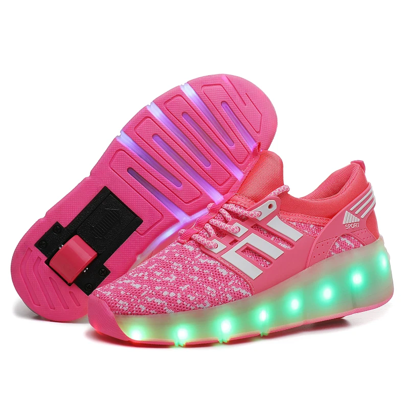 

New Star Fashion Shoes Platform Light Kids Sports Up Led Skate Children's Casual Led Skate Roller Kid Shoes With Wheels