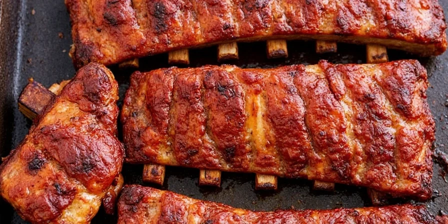 Finished Spare Ribs Plate