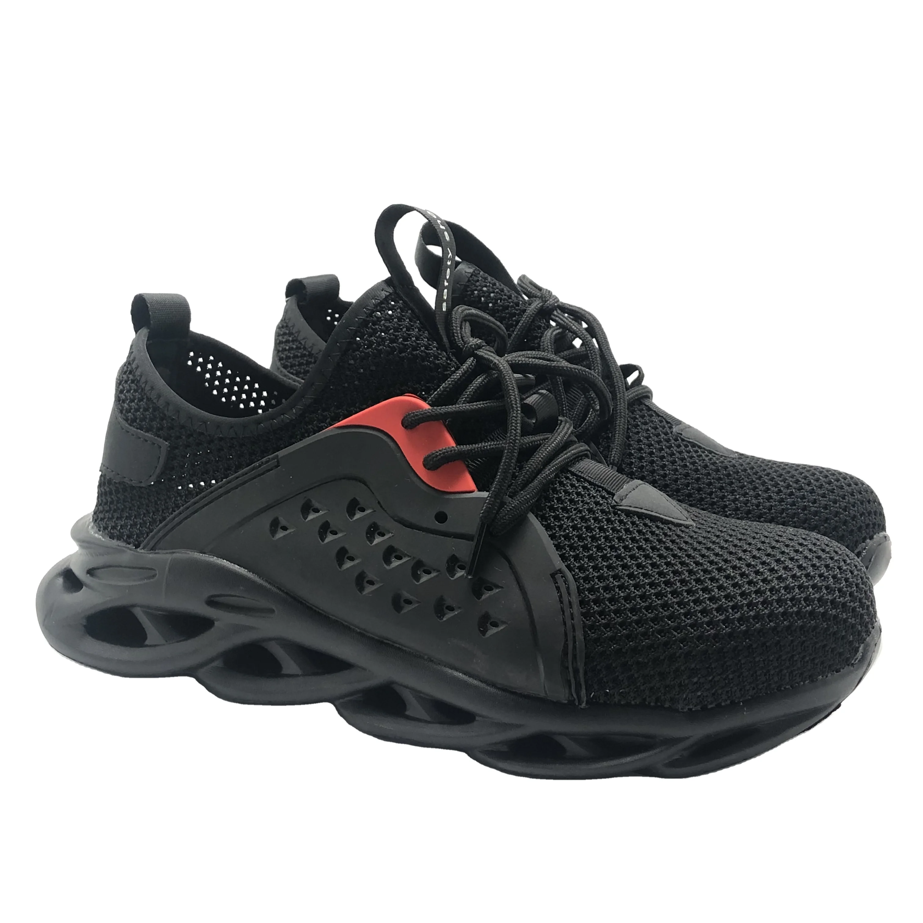 

New style fashion safety foot protection shoes and boots lightweight sport safety shoes, Black / grey