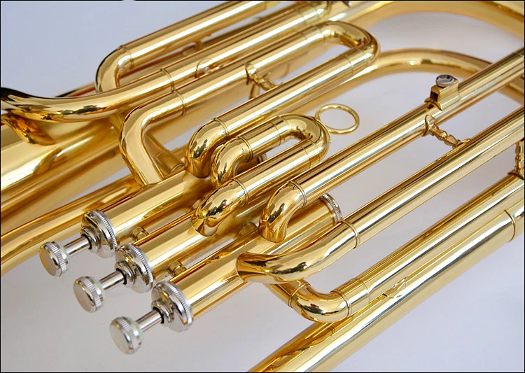 Factory Price Gold Lacquer  Brass Eb Marching Professional Euphonium Compensating