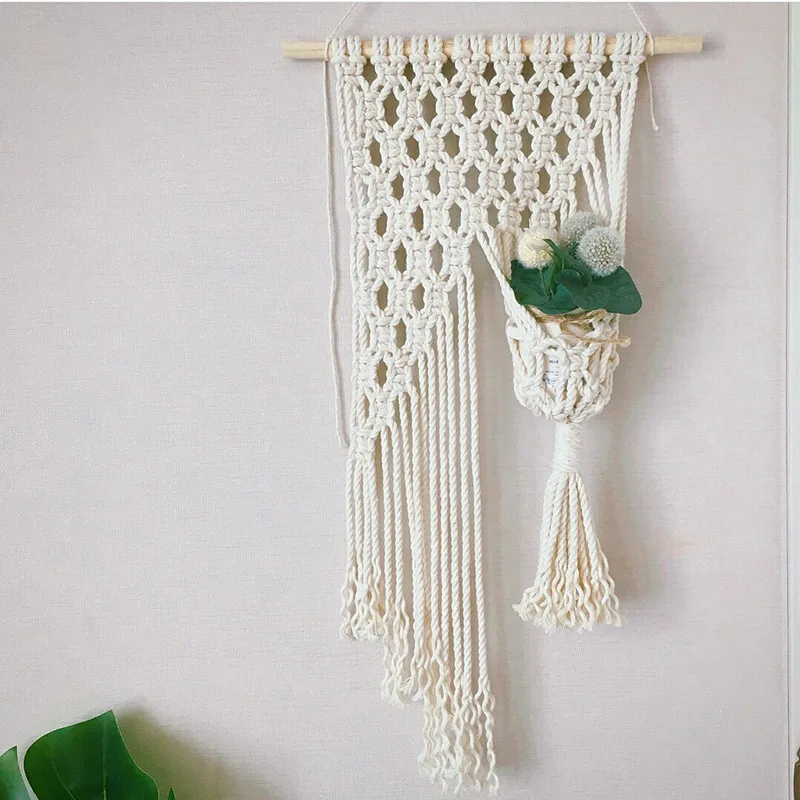 

New Simple Macrame Wall Decoration Wall Hanging Plant Hanger