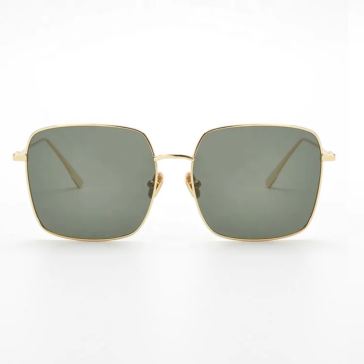 

New Metal Sunglasses Luxury Frame Glasses with Big Square Lens DXQ89001