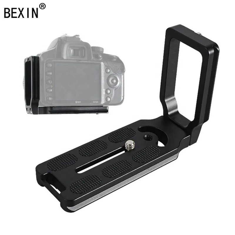 

BEXIN professional camera accessories tripod Vertical clapper Quick Release L Plate Camera L bracket for dslr camera, Black
