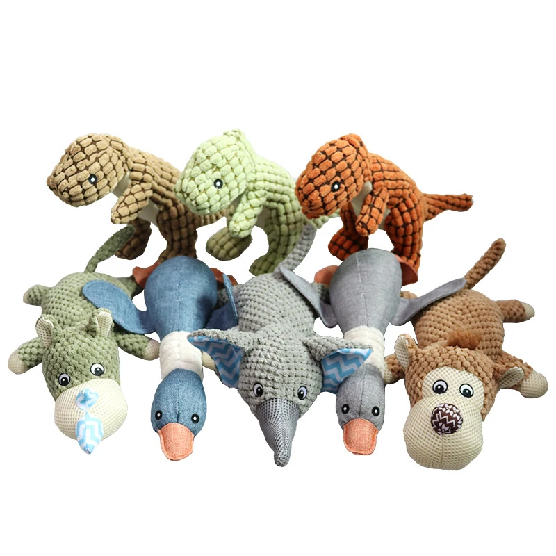 

Durable Cotton Grind Teeth Dog Toothbrush Chew Toys Squeaky Dog Toy Plush Puppy Bite Play Chew Pet Toys