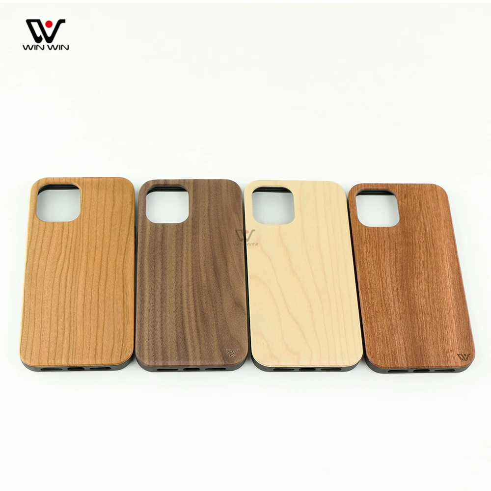 

Eco-Friendly Engraved Wood Phone Cases Cover For IPhone 12 7/8 11 Biodegradable Phone Back Cover