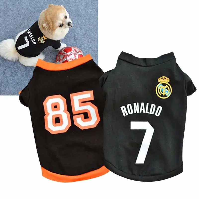 

Summer Dog Vest Shirt Clothes Coat Pet Cat Puppy Cotton And Polyester Vests Seven Eighty-Five Clothing For Dogs Costumes, Black