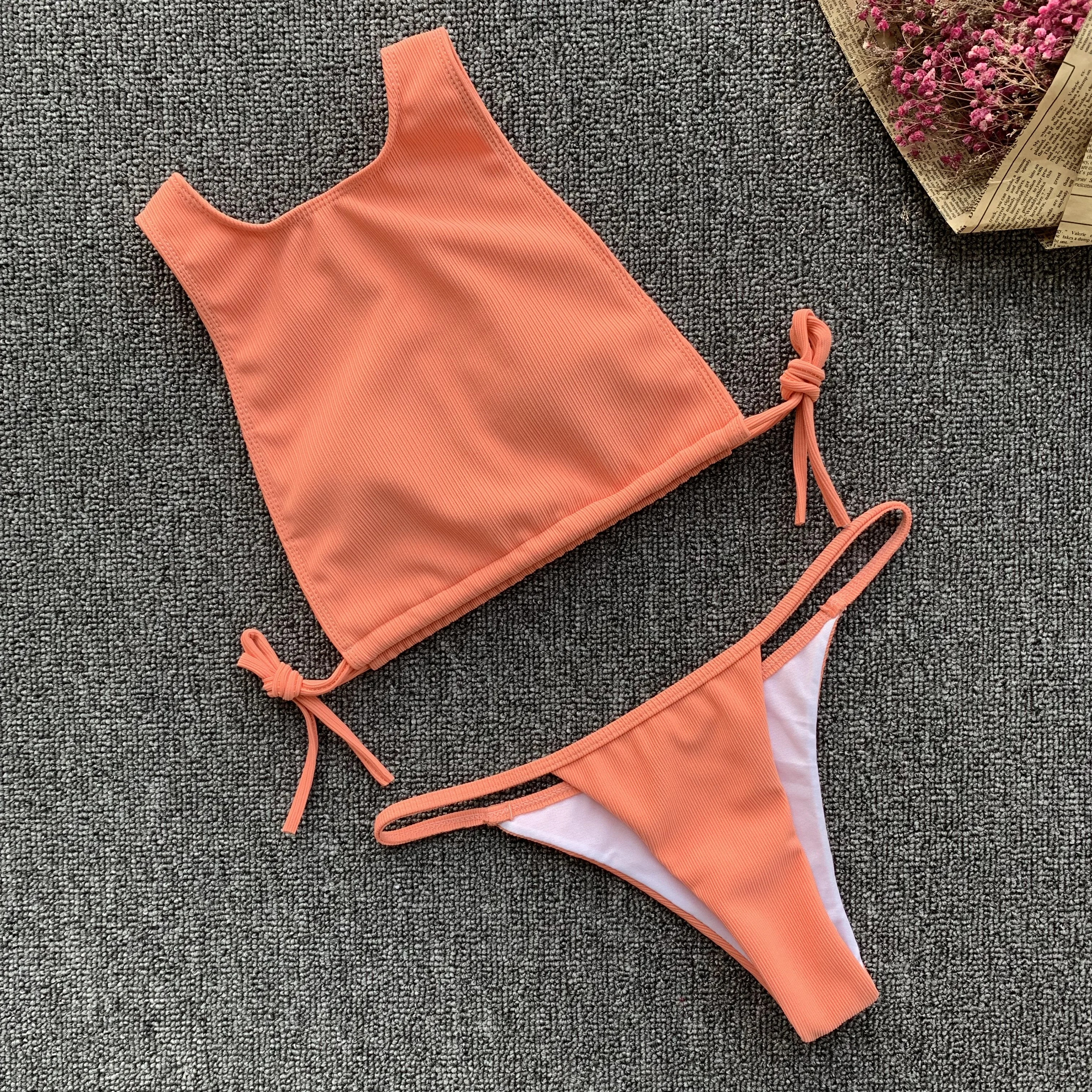 

wholesale bikini beach pants summer women's young girls vest padded bikini swimwear sexy bikini, Accept customized