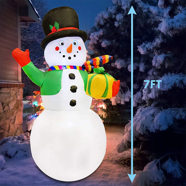 Cheap Price Waterfroof 7ft Christmas Inflatable Led Light Up Snowman