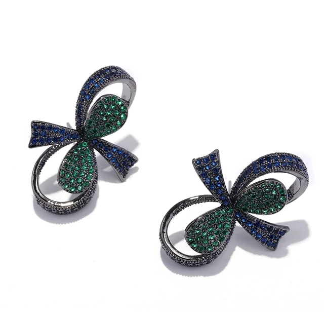 

Wholesale Jewelry Retro Tulip Simple Earring 925 Sterling Silver Rhinestone Ball Earrings, As photo
