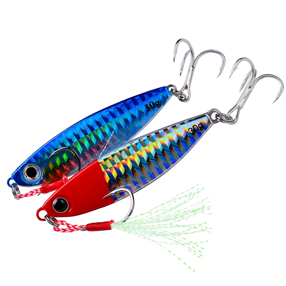 

Peche Sequin Jigging Fishing Lures Supplies With Fishhook 7g 10g 15g 20g 30g Se Uelos De Pesca Vertical Slow Pitch Jigs Bait