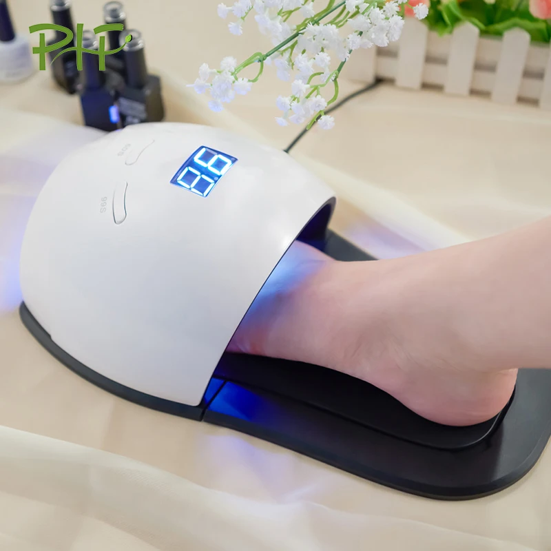 

2021 Fashion Professional Salon Home 48w Fast Dry Foot Polish Gel UV LED Nail Dryer Lamp, White