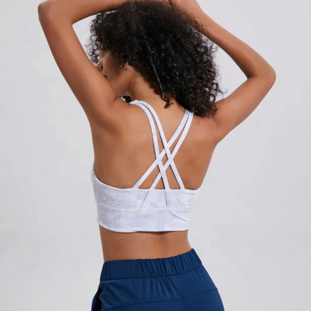 

Print Women Sexy Backless Sports Bra Padded Fitness Clothing Active Seamless Yoga Wear Quick Dry
