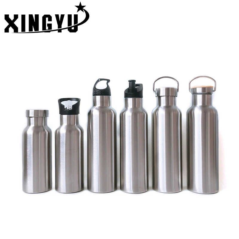 

Customized double wall 304 stainless steel 12oz 17oz 23oz 26oz sport water bottle vacuum flasks and thermos