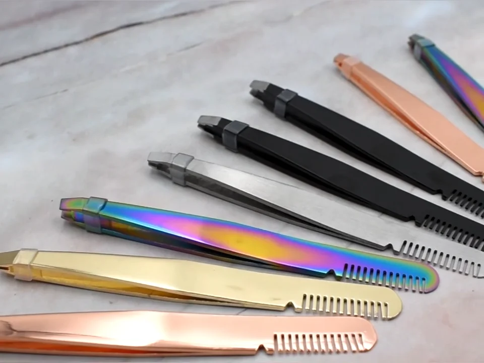 Wholesale Personalized Eyebrow Tweezers Low Moq Make Your Own Logo