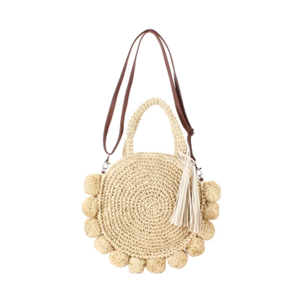 

Summer handbag straw crossbody single shoulder handmade beach bag For woven