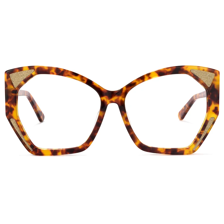 

2021New Arrival Logo Custom OP01957 Acetate Women Eyewear Geometric and Cat eye Tortoise Eyeglasses Frames, Multi colors