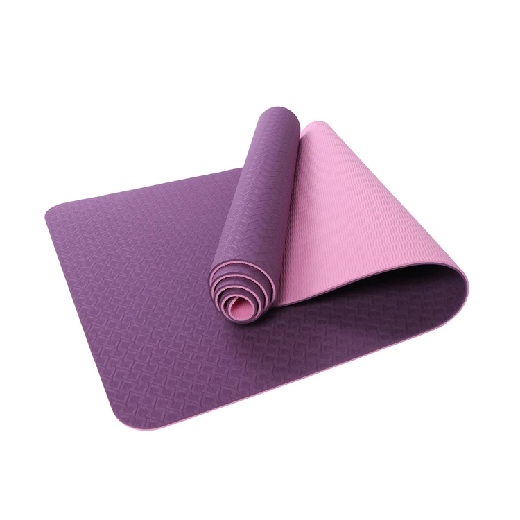 

Cheap Sport Double Color Non Slip Organic Eco Friendly TPE Yoga Mat