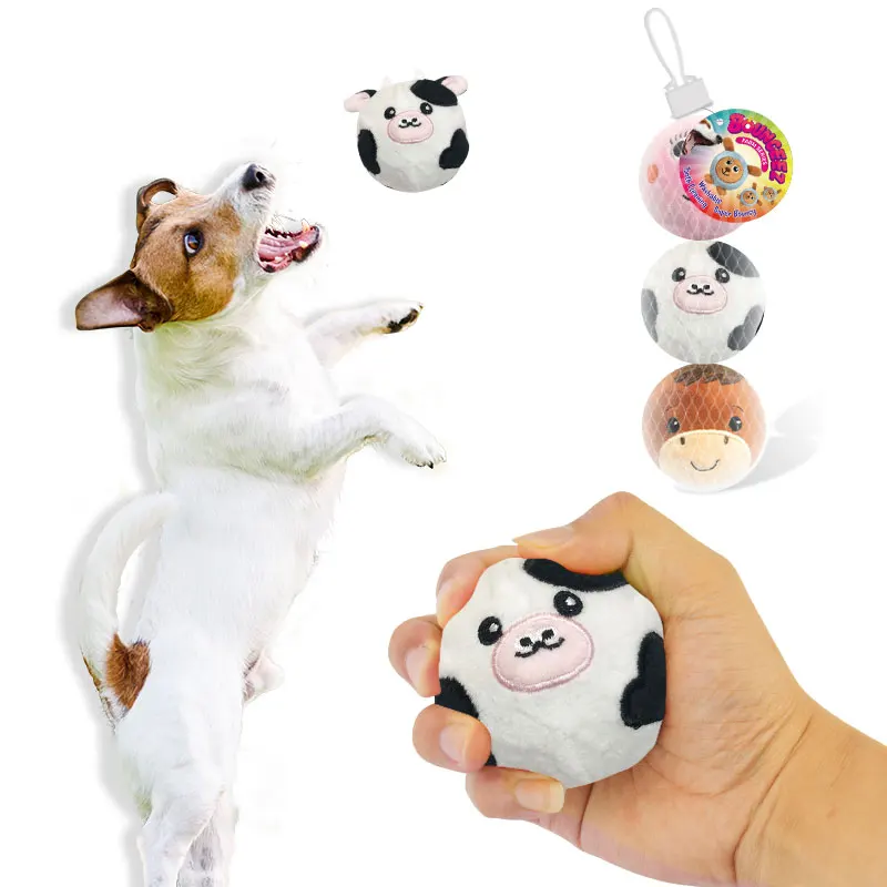 

hide and seek plush dog toy pet sound elastic ball dog toy cute cheap toys dog, 3 colors