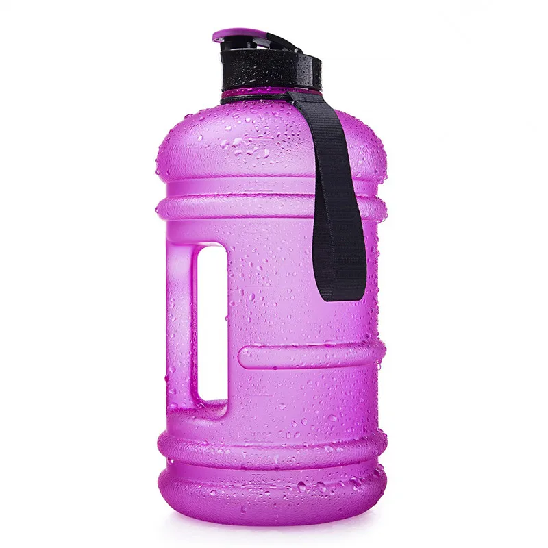 BPA Free Fitness PETG Tritan GYM Water Bottle for Gym Drinking Container Jug Half Gallon Water Bottle 2.2L 
