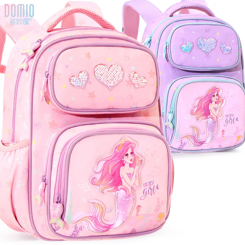 

Korea style school bag girl mermaid with large capacity backpack school bag