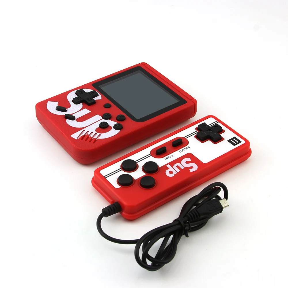 

Sup Game Box with Controller Connect TV 2 Players Mini Console Retro 400, Red, blue, black, yellow, white