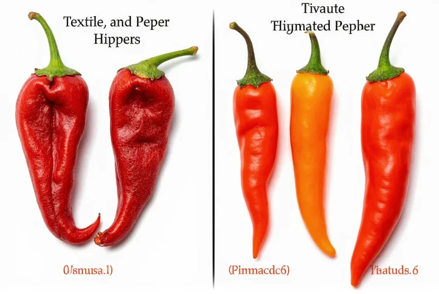 Comparison of roasted pepper storage methods showing texture and color differences after various preservation techniques