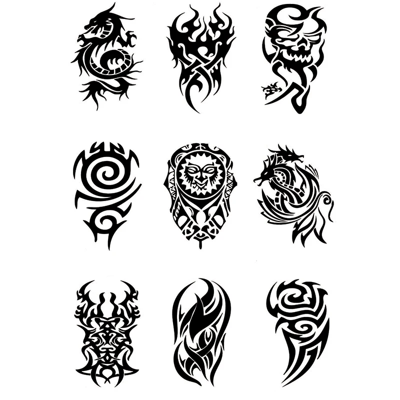

Professional Manufacturer Animal Temporary Sticker Tattoo Waterproof, Color/black