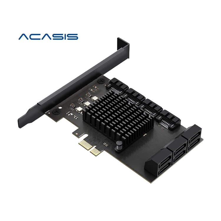 

ACASIS Top-Rated PCIE To SATA 3.0 6Gbps SATA Controller 10 Ports Expansion Card for PC laptop & macbook