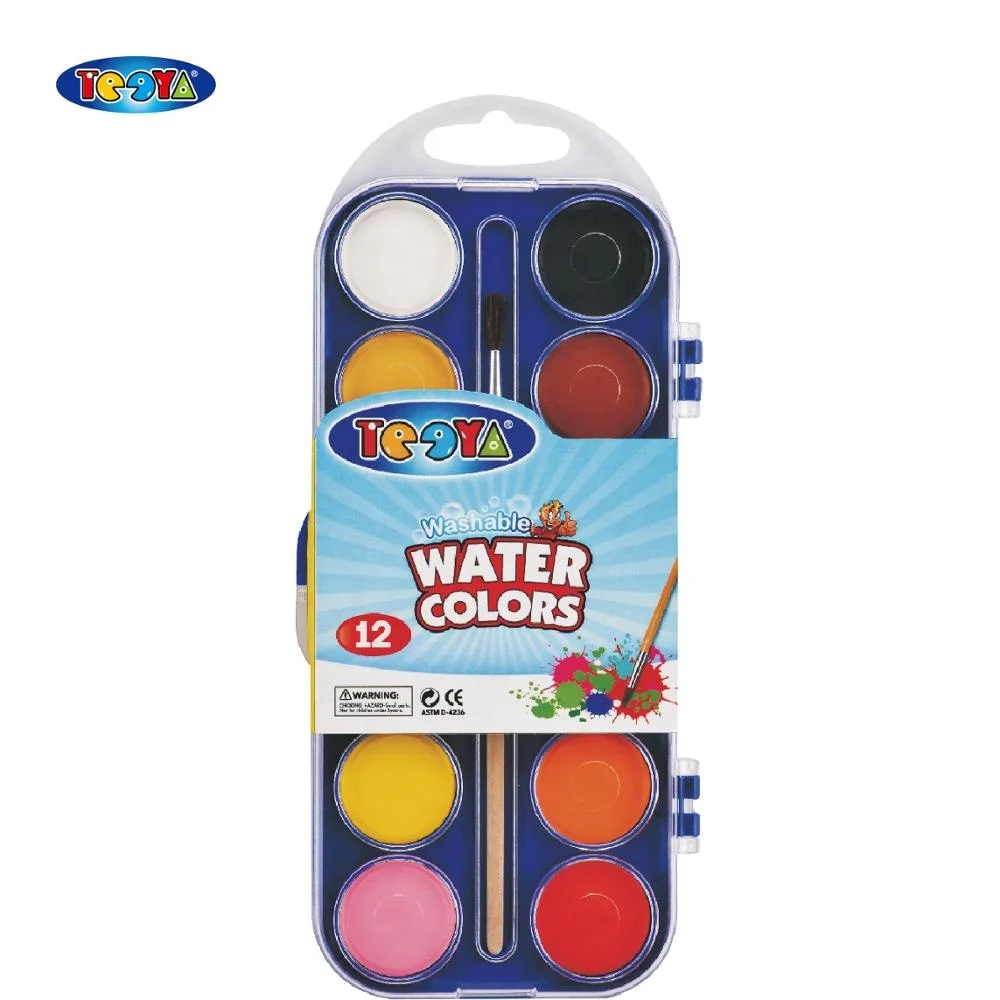 
NEW MOULD BOX PACKAGED 18 COLOR WATER COLOR TABLETS SET 